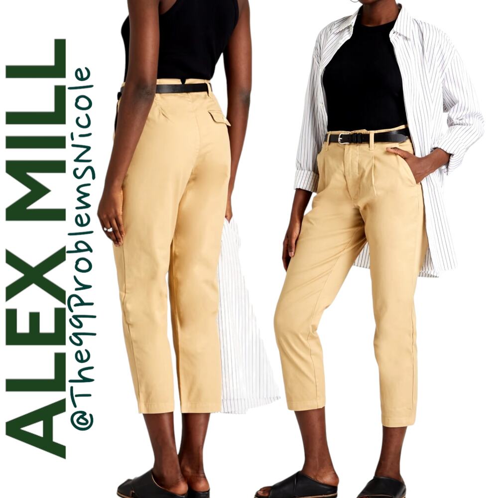 Alex Mill Tapered Cotton Twill Ankle Pants